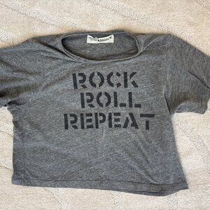 Rock, Roll, Repeat Cropped Tee